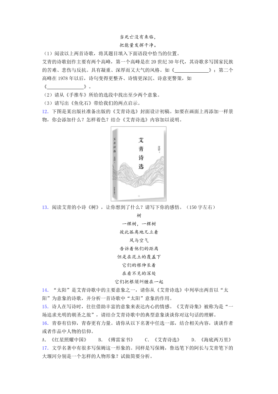 中考《艾青诗选》知识点整理10试题.doc_第3页