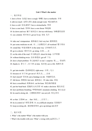 人教版八年级英语下册期末复习重点句型及短语.docx