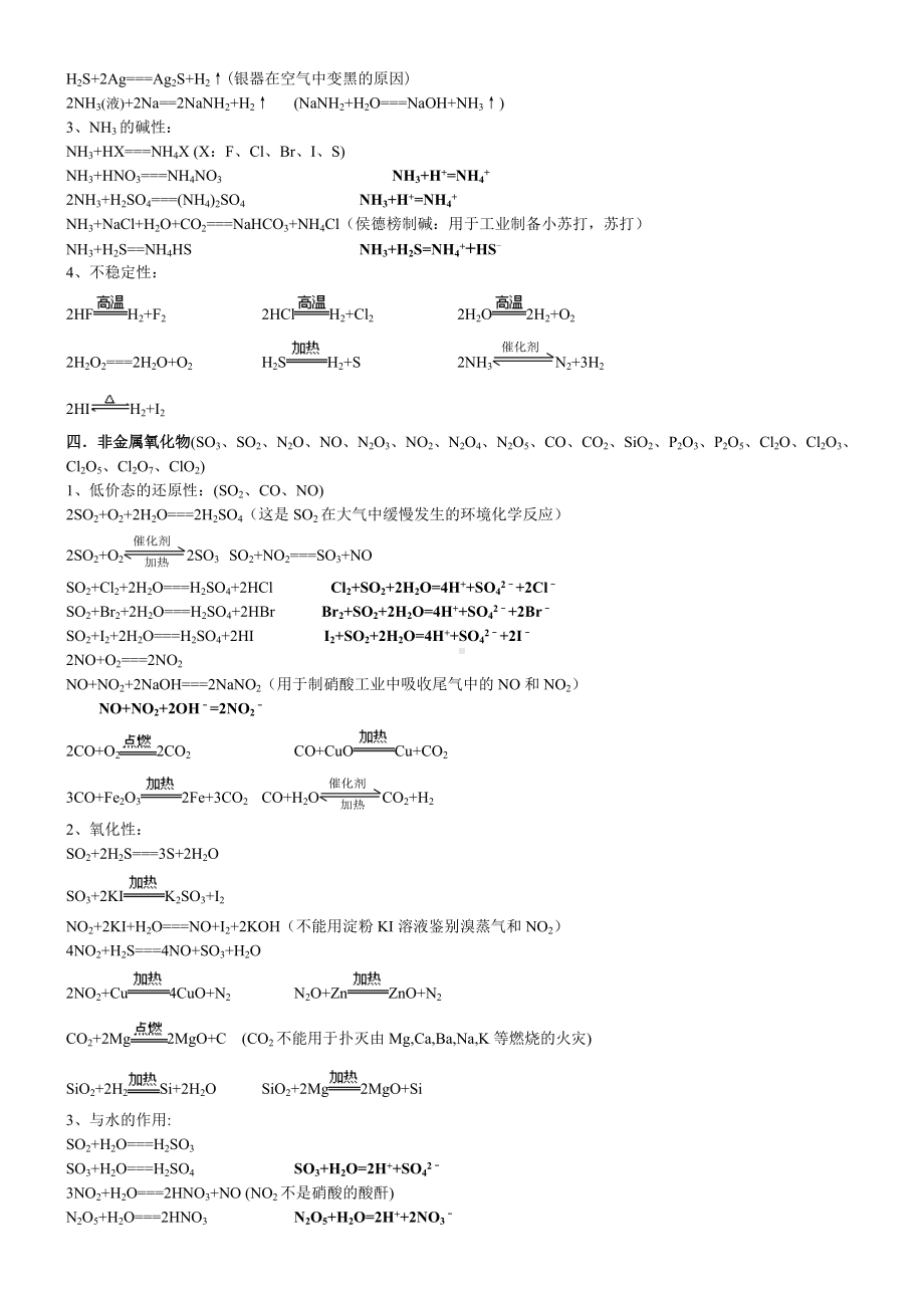 人教版高中化学方程式大全.docx_第3页