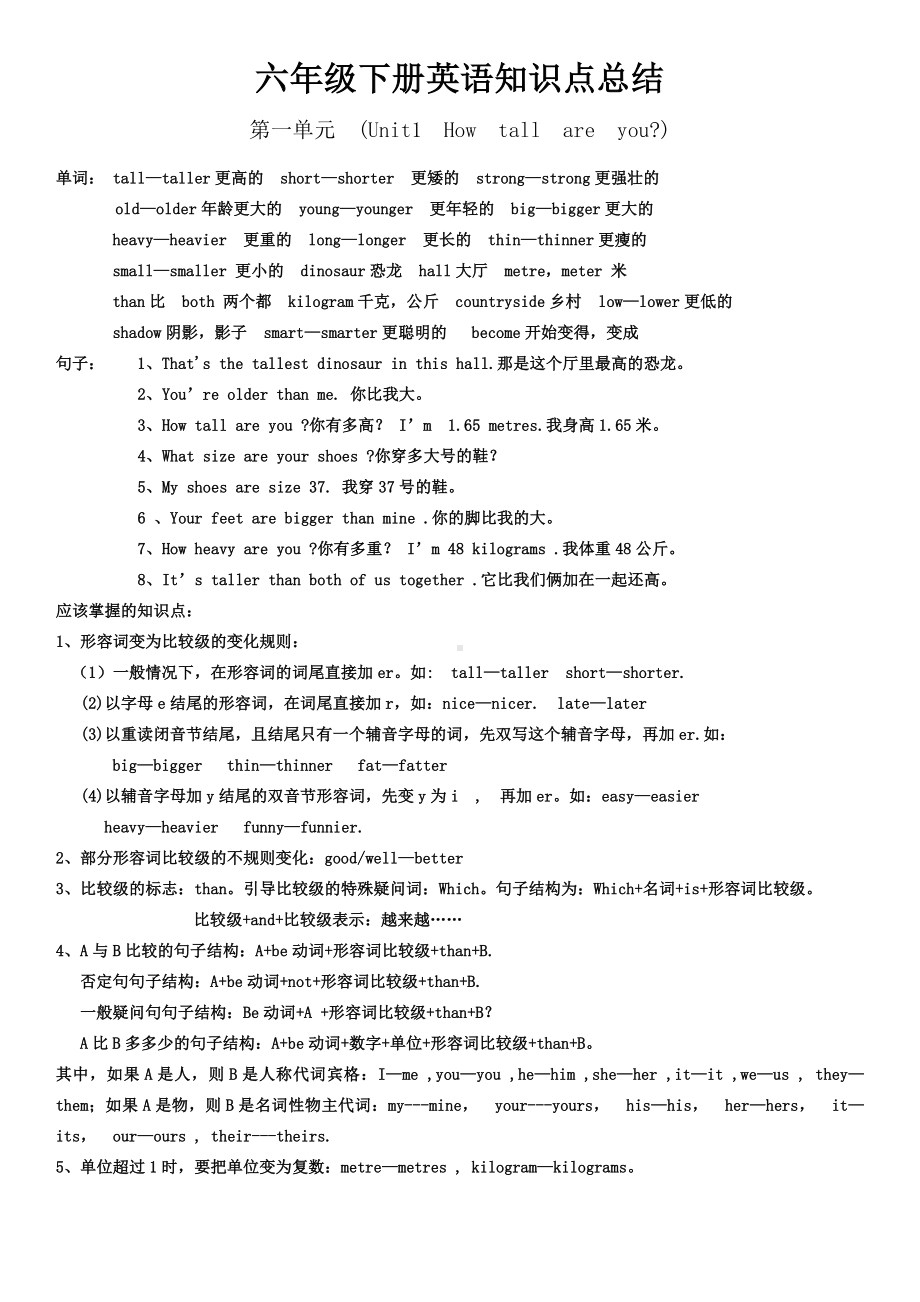 [译林版]六年级下册英语知识点总结.doc_第1页