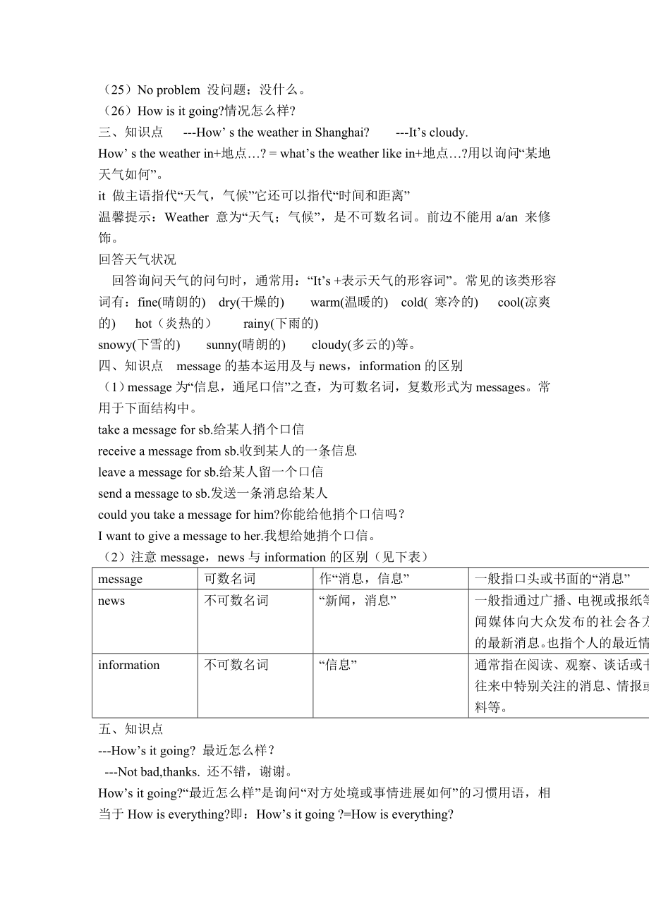 人教版七年级下册英语7单元知识点总结及练习题.doc_第2页