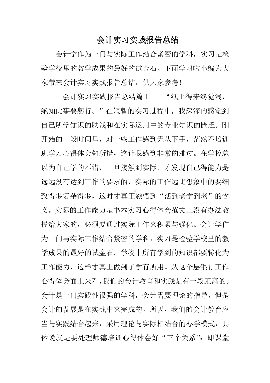 会计实习实践报告总结.doc_第1页