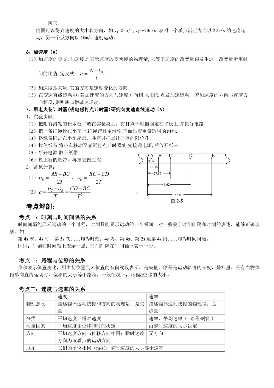 (完整版)第一章运动的描述知识点总结.doc_第2页