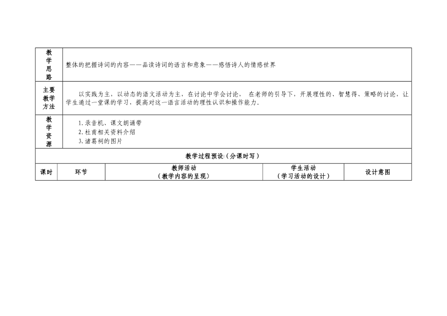 (完整版)高中语文教学设计参赛模板.doc_第2页