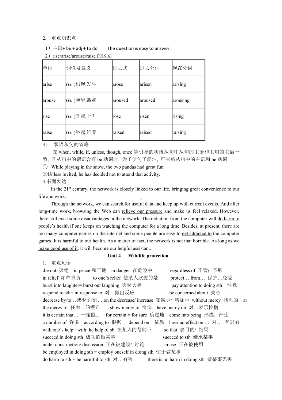 (完整版)高中英语人教版必修二知识点总结.doc_第3页