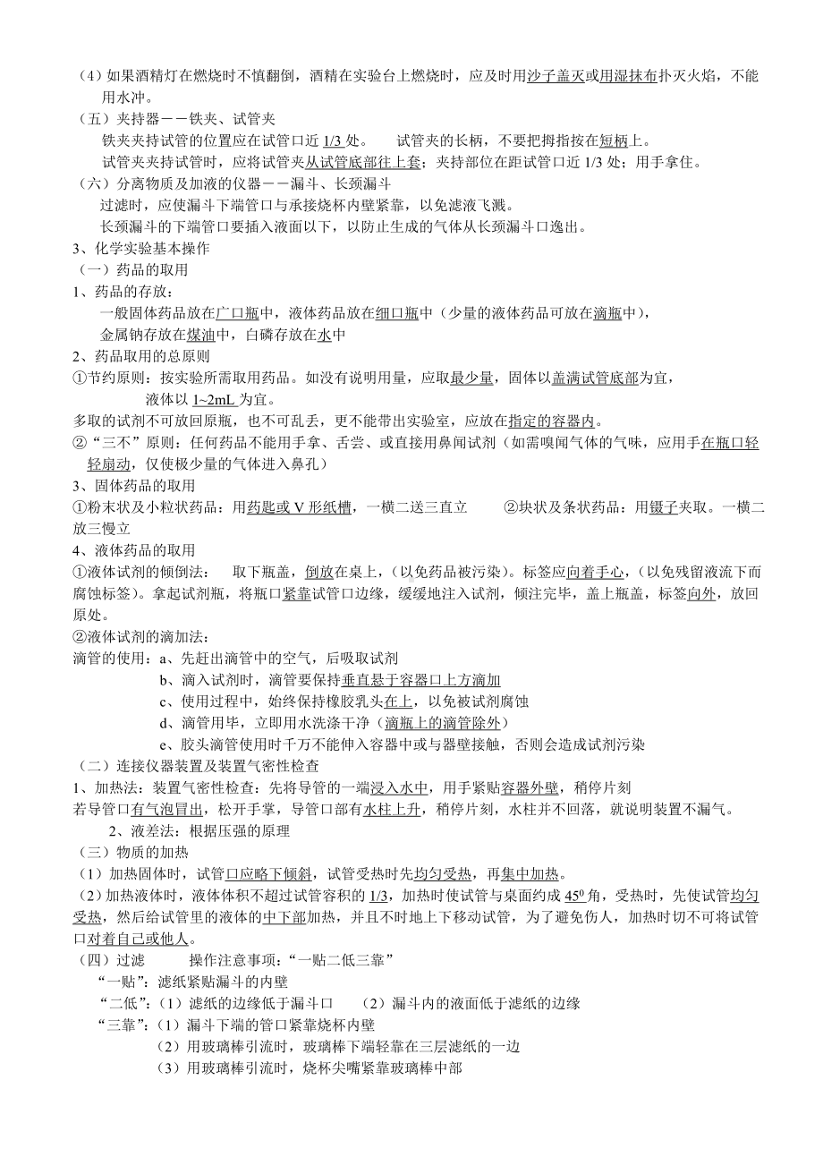 （人教版）2019学年中考化学复习提纲知识点全.doc_第2页