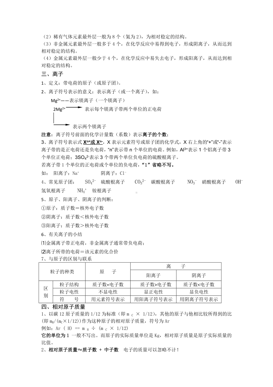 人教九上化学第三单元-物质构成的奥秘-知识点总结.doc_第3页