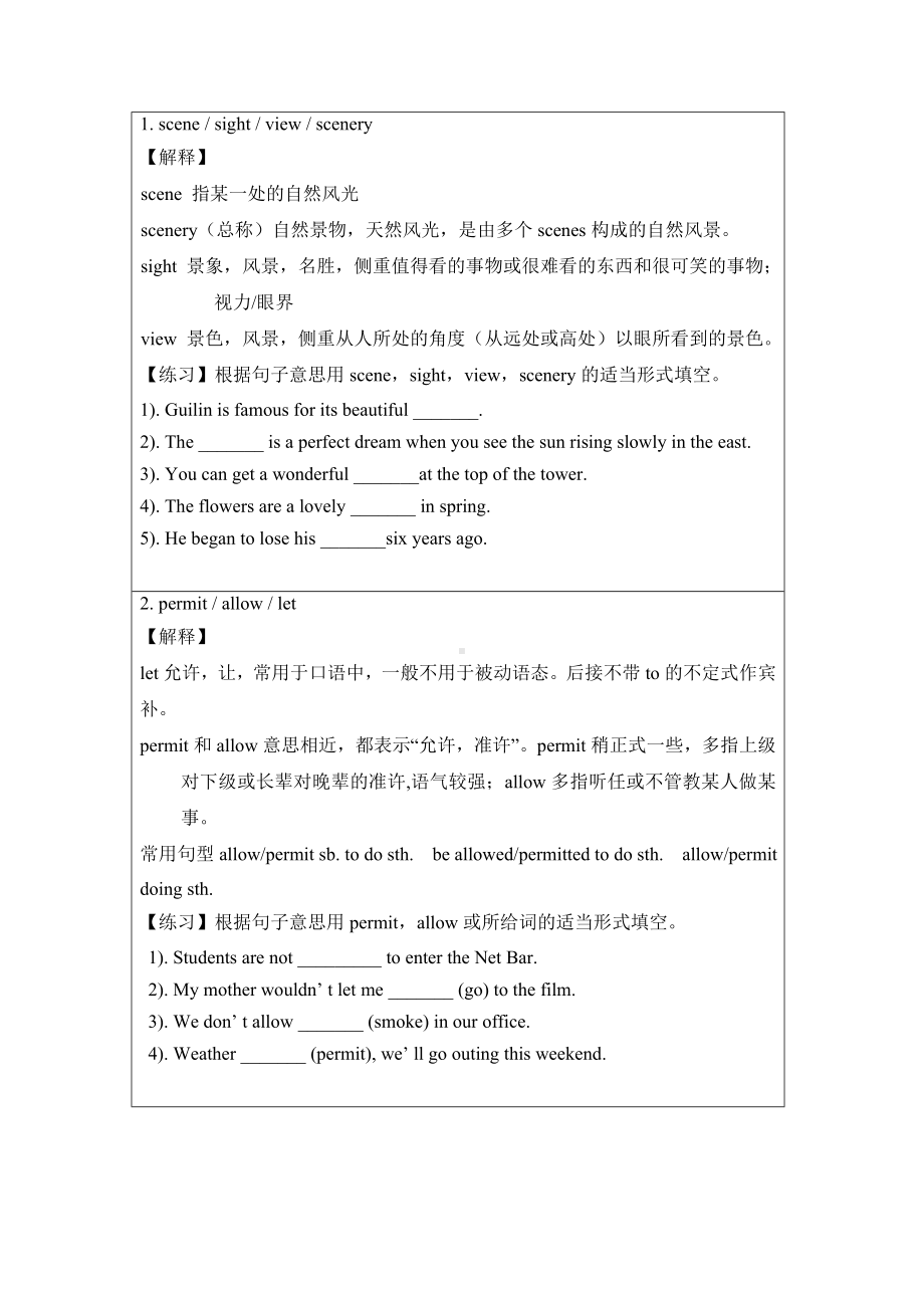 人教版高中英语必修三unit3知识点汇总与练习.doc_第3页