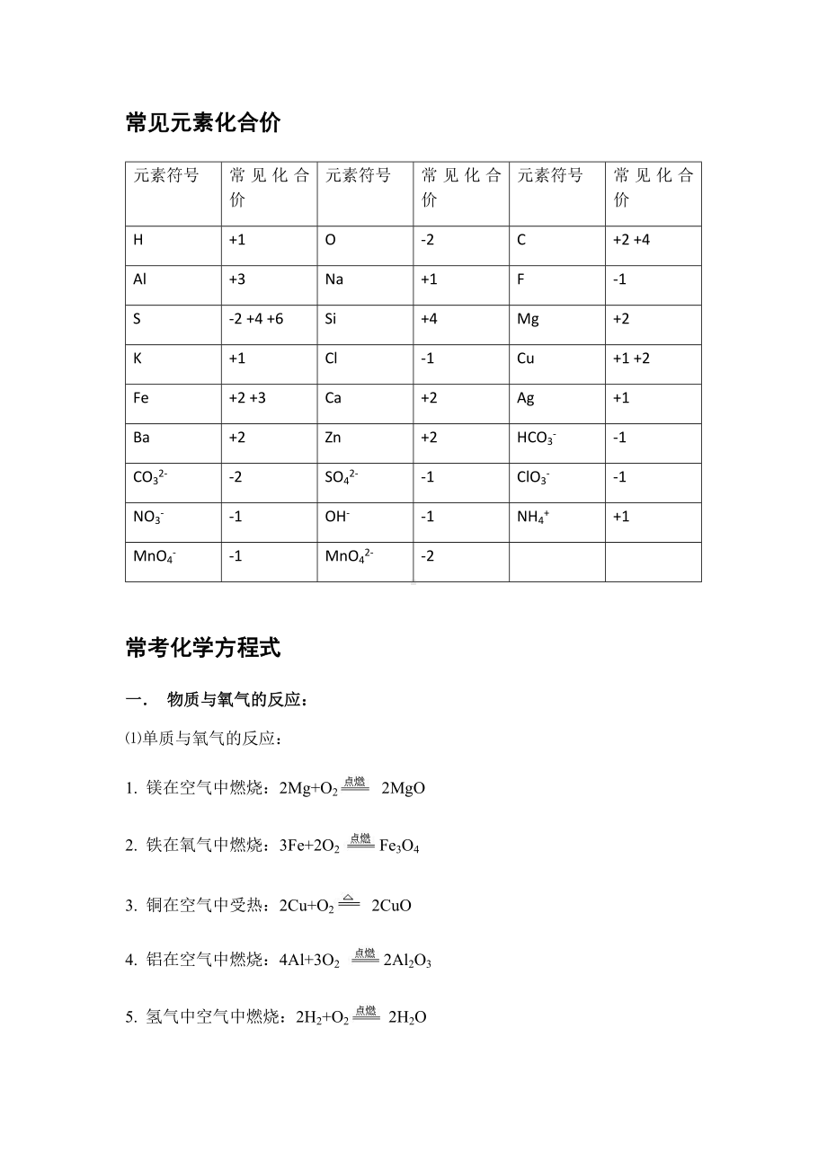 中考化学知识点总结归纳精华.docx_第2页