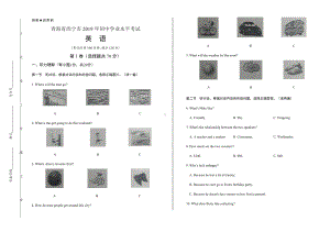 2019年青海省西宁市中考英语试卷及答案解析.docx