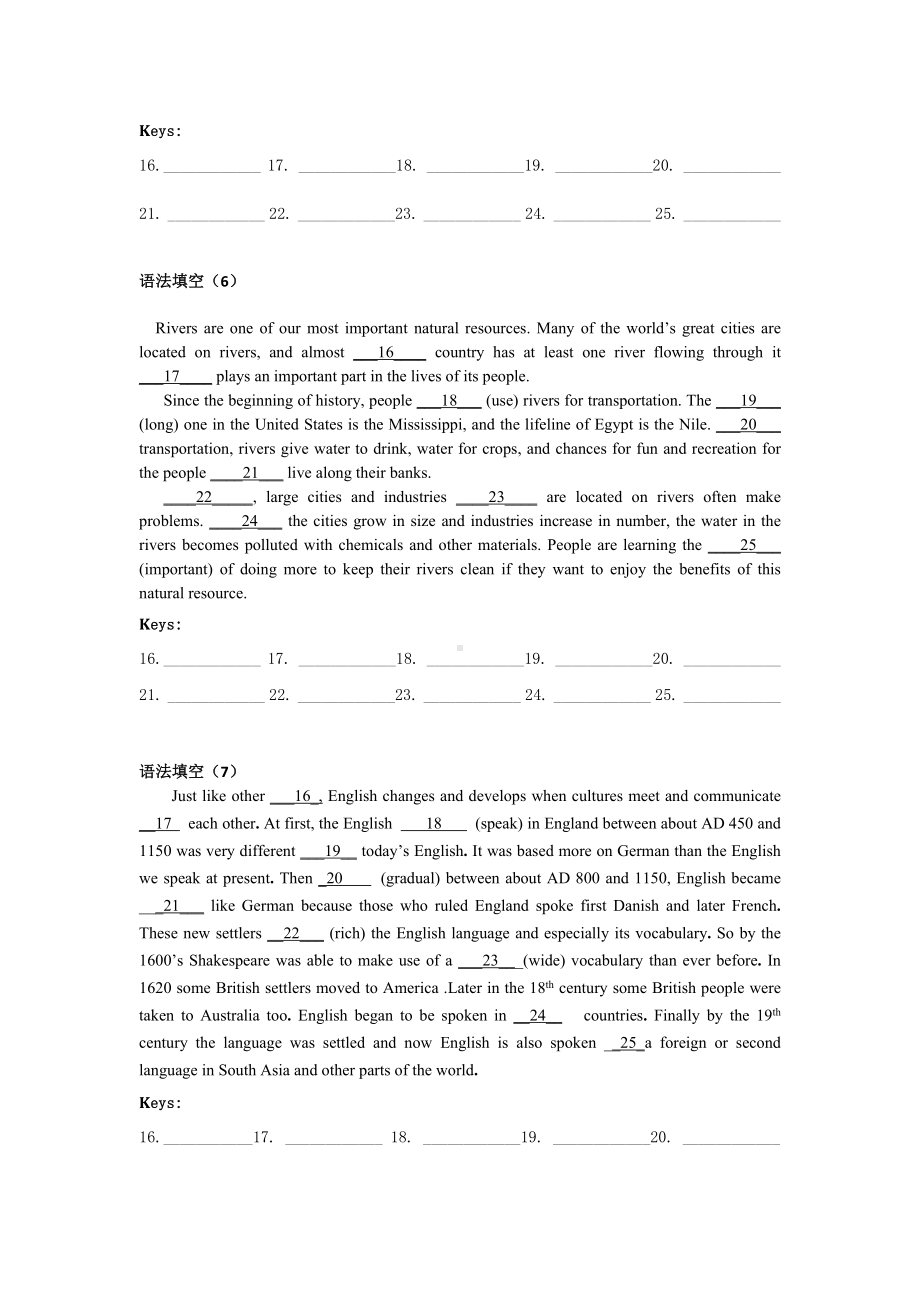 (完整版)深圳中考语法填空专项训练及答案.doc_第3页