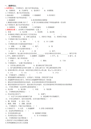 中考化学高频考点习题(可传).doc