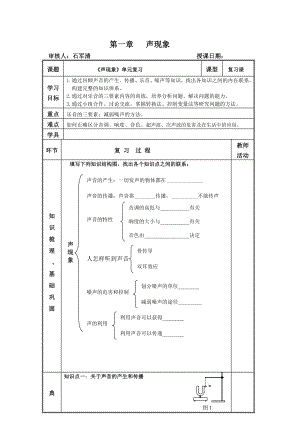 人教版初中物理中考复习学案及课堂同步练习试题-全套.doc