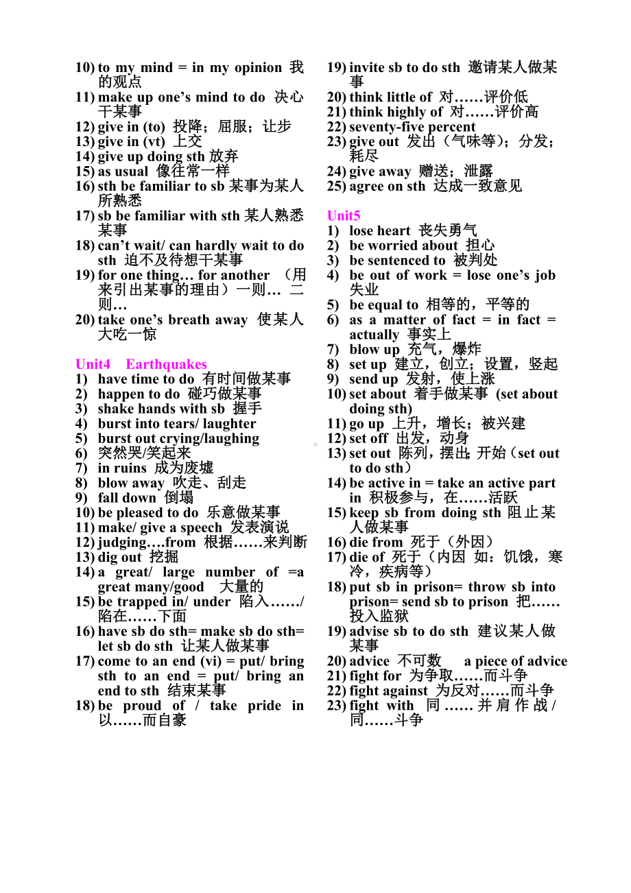 人教版高中英语必修一至选修八短语等归纳.doc_第3页