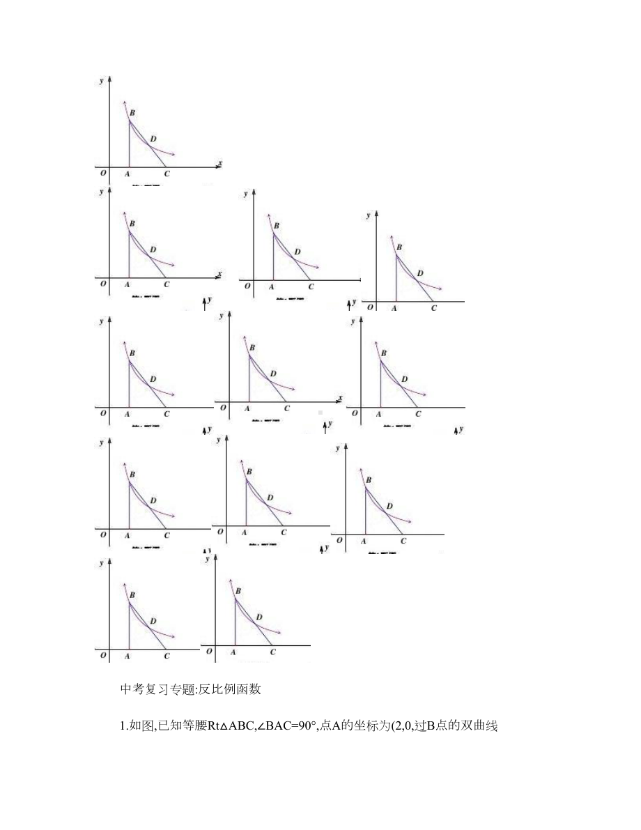 中考复习专题：反比例函数-.doc_第1页