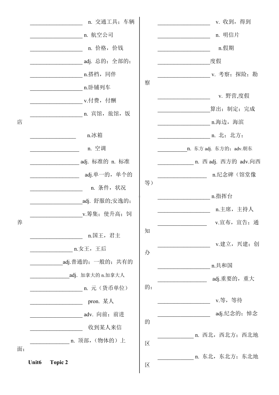 2020版仁爱英语八年级下全册词汇单词表默写版.docx_第3页