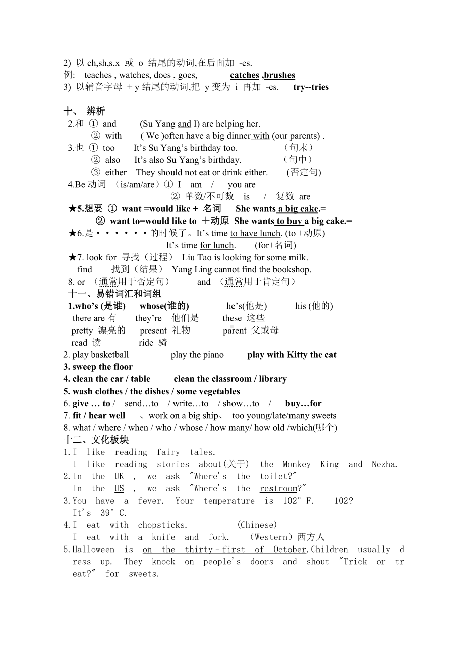 (完整版)译林版五年级英语下册语法知识点总复习.doc_第3页