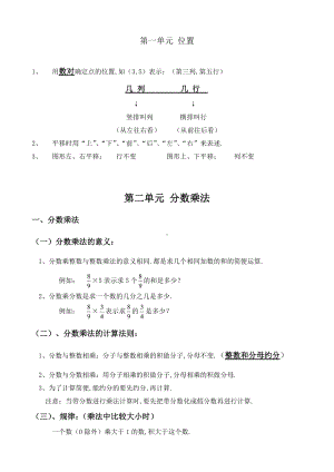 人教版六年级上册数学知识点.doc