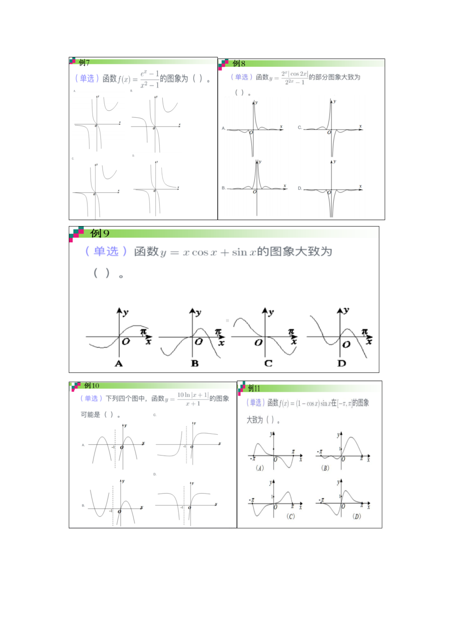 (完整版)高考数学函数图像专题.doc_第2页