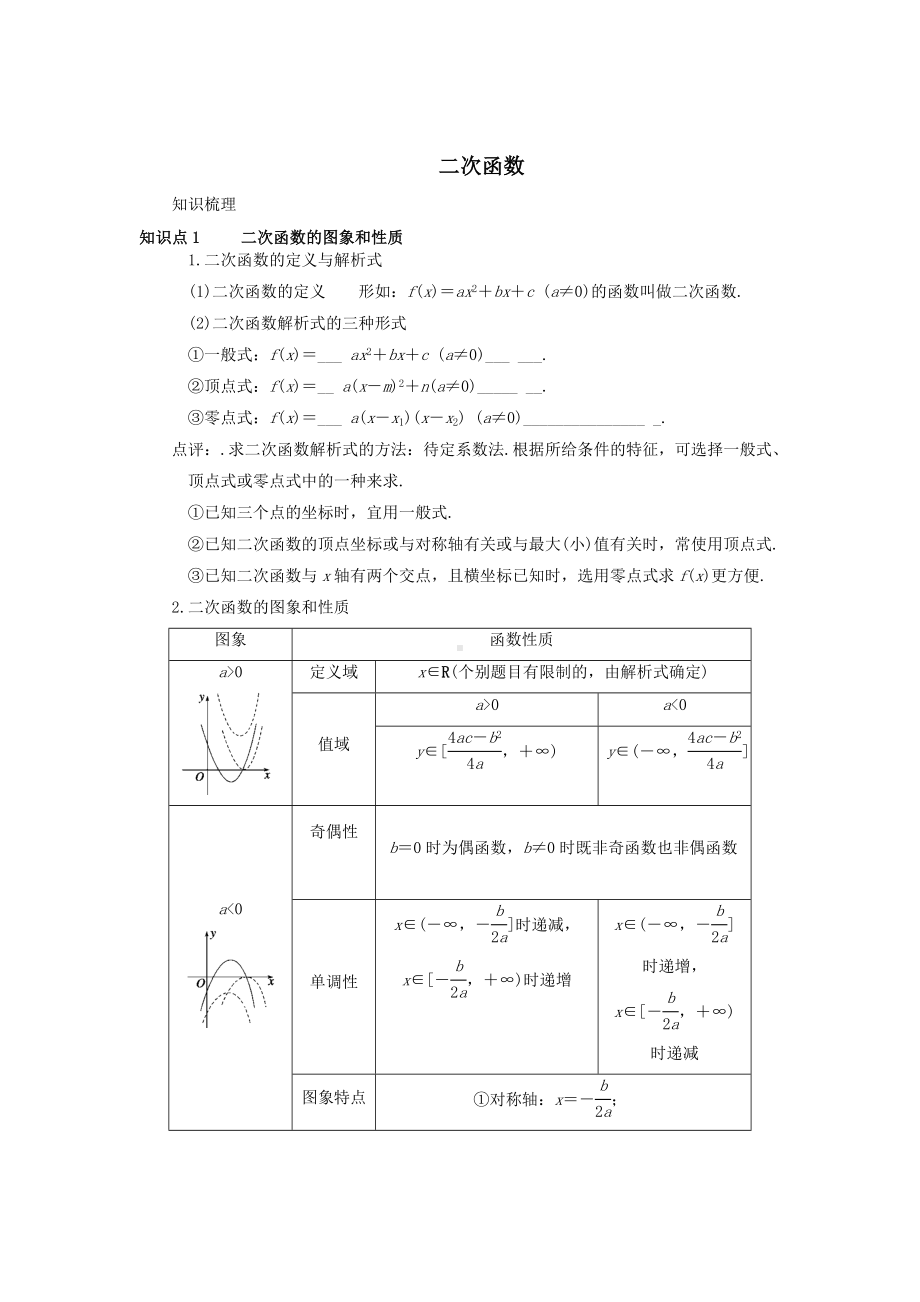 (完整版)高考二次函数.doc_第1页