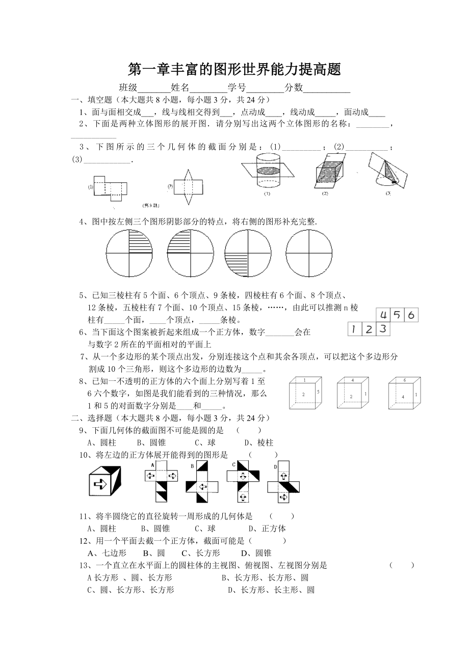 《丰富的图形世界》能力提升试题2.doc_第1页