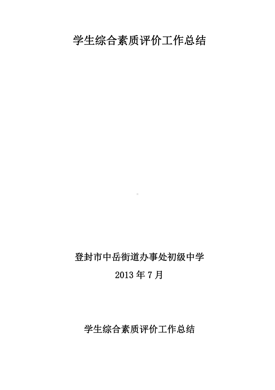 中岳初中学生综合素质评价工作总结.doc_第2页