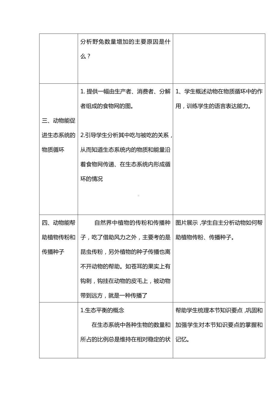 动物在生物圈的作用教学设计.doc_第3页