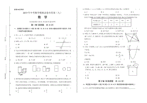 2019年中考数学模拟试卷含答案(九).docx