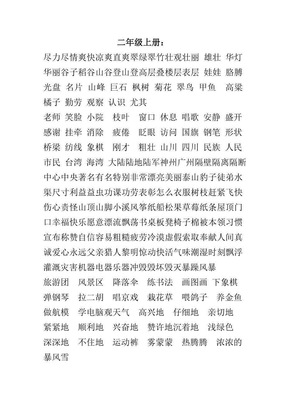 人教版小学语文全部词语盘点日积月累汇总.doc_第1页