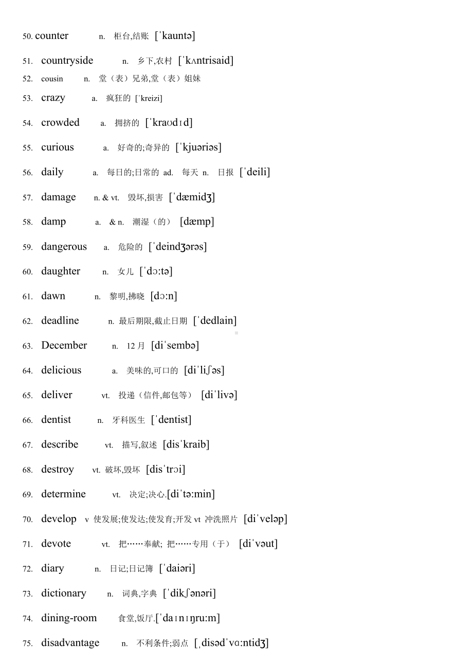 五年高考英语高频词汇带音标[整理版].doc_第3页