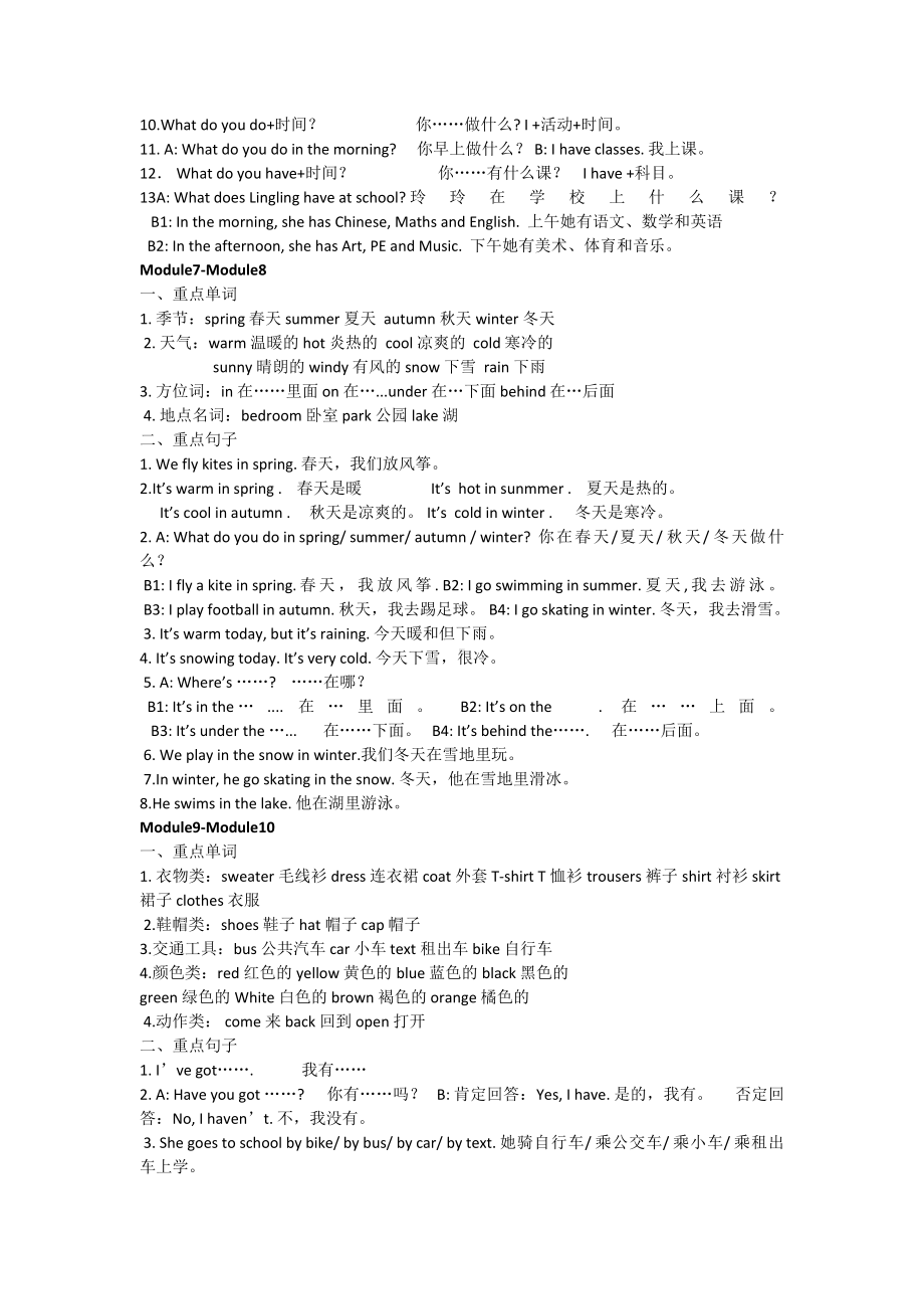 三年级下册英语素材知识点总结-外研版.doc_第3页