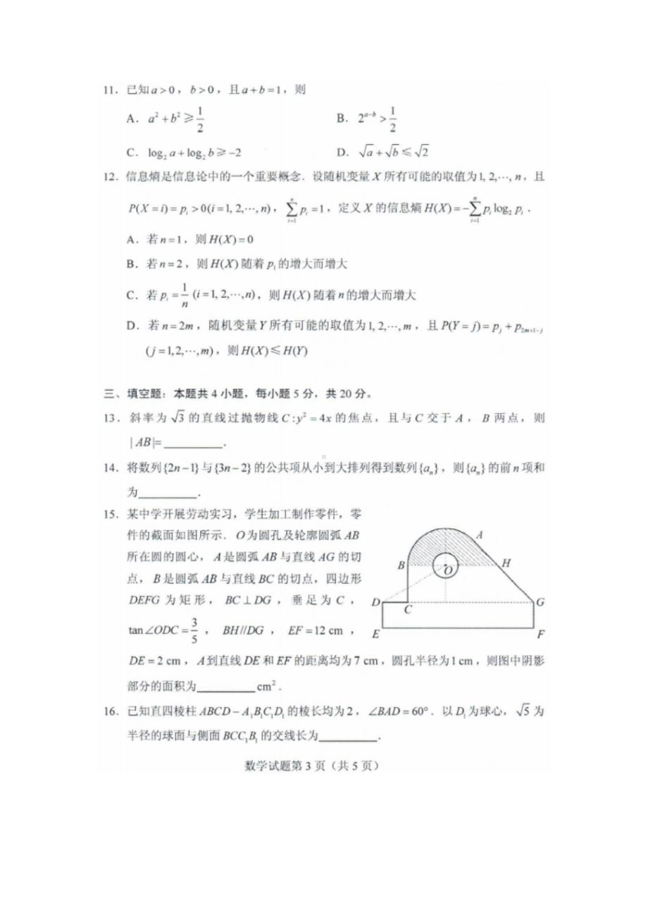 2020山东高考试卷—数学真题及答案汇编.docx_第3页