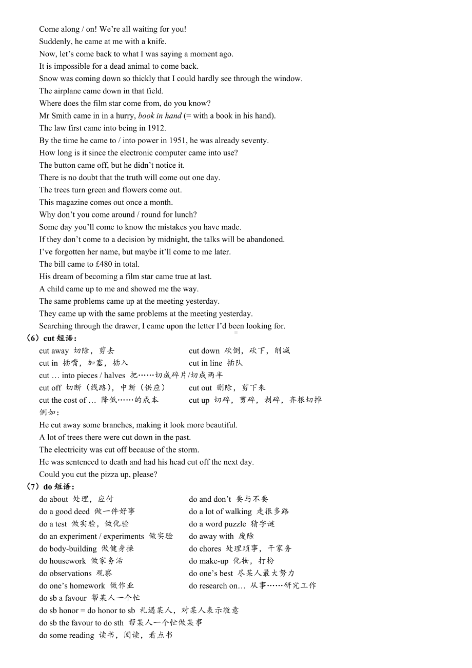 上海高中高考英语重点短语和句型完整版.doc_第3页