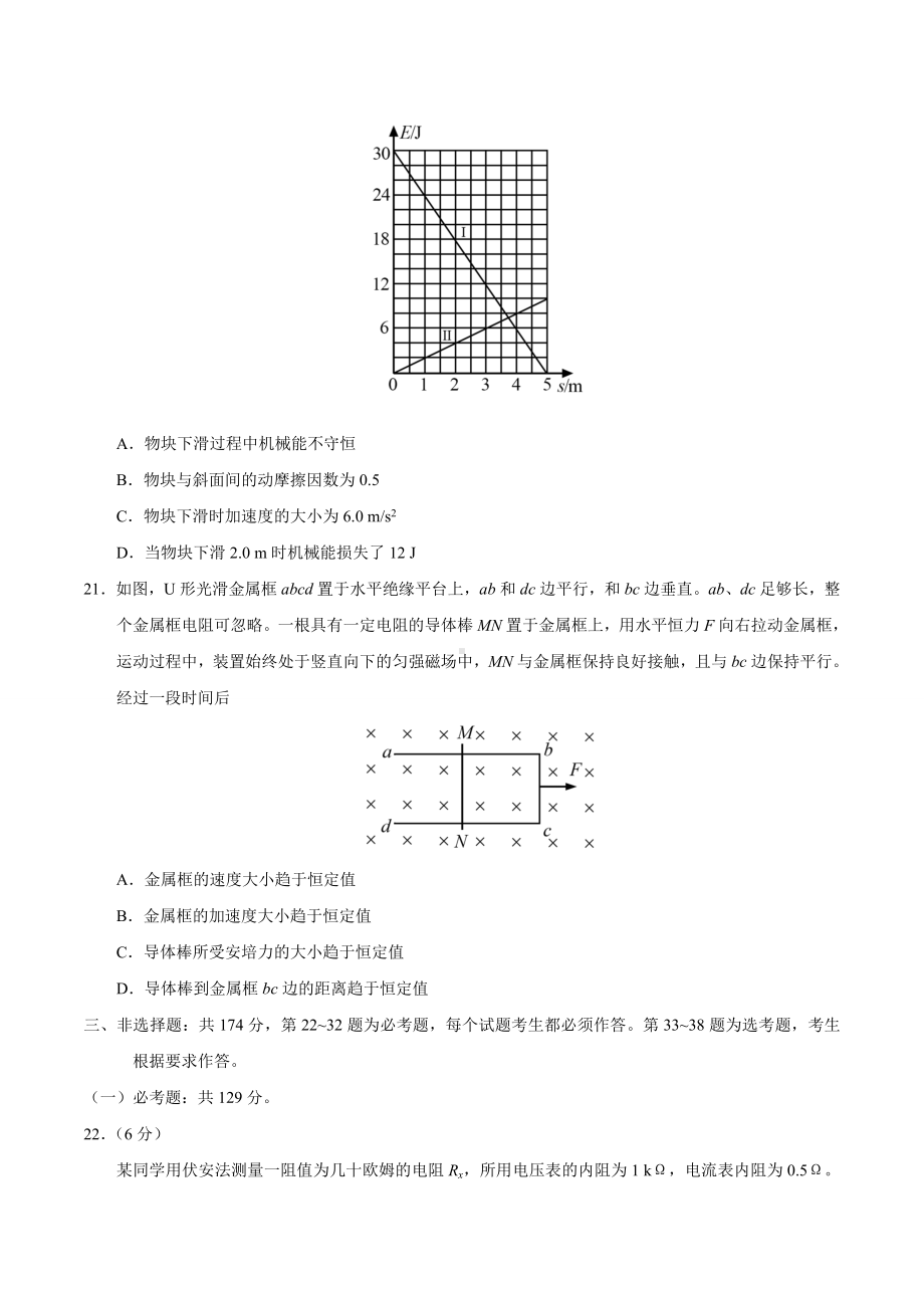 2020年全国卷Ⅰ物理高考试题.doc_第3页