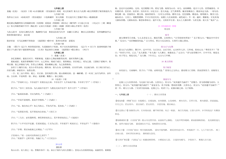 人教版初中语文诗歌文言文大全.doc_第1页