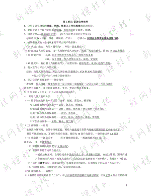 九年级化学新教材各章节知识点整理-.doc