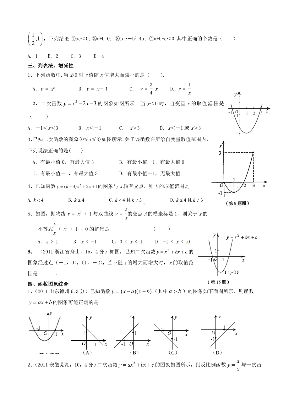 二次函数最经典练习题.doc_第2页