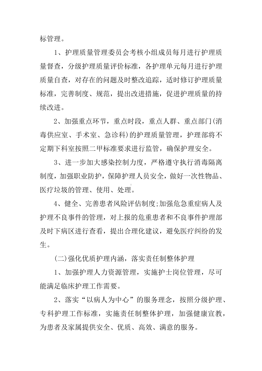 XX医院护理工作计划表.docx_第2页