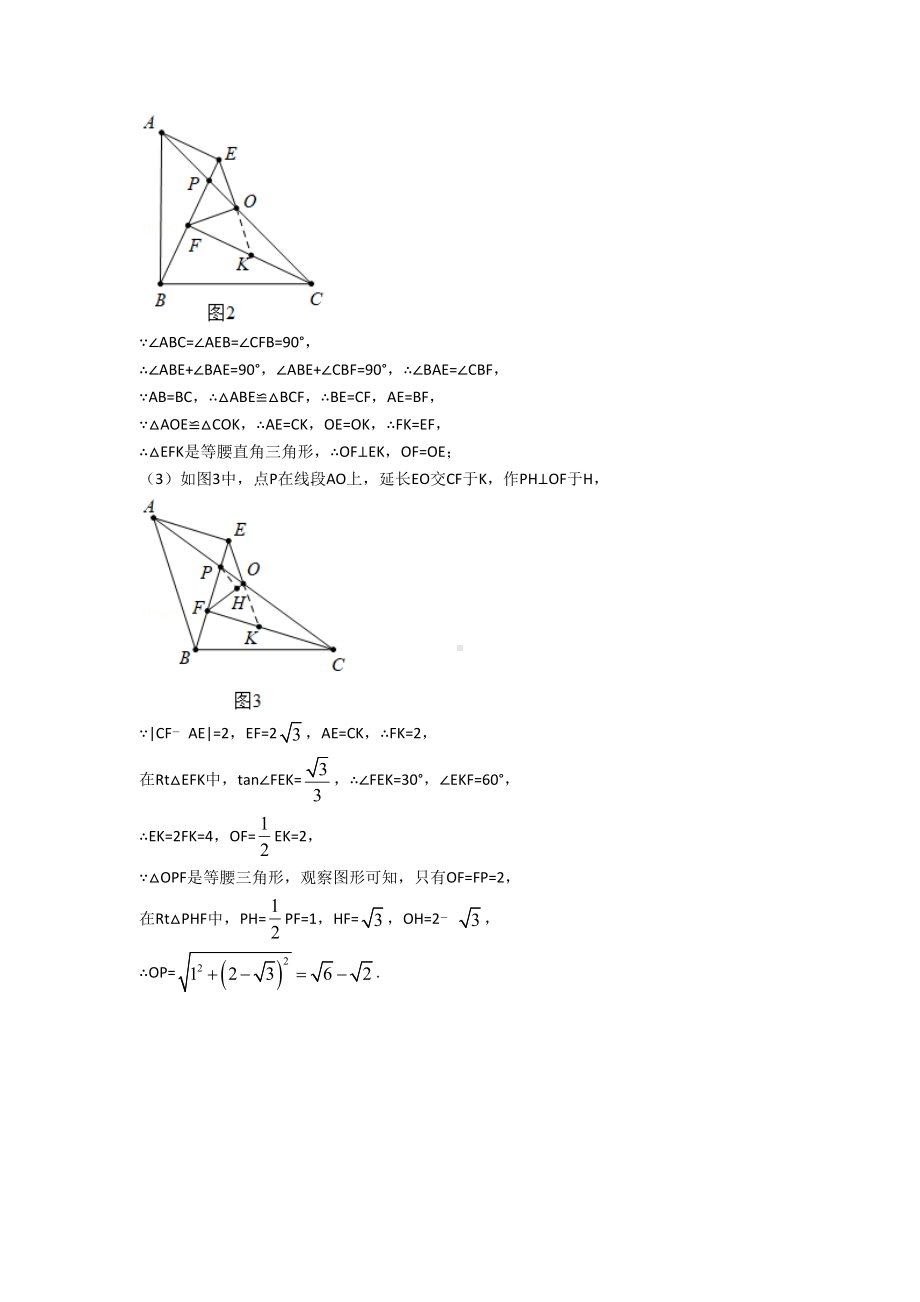 中考数学锐角三角函数提高练习题压轴题训练.doc_第2页