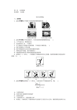 中考物理复习专题检测试题：第章光和眼睛.doc