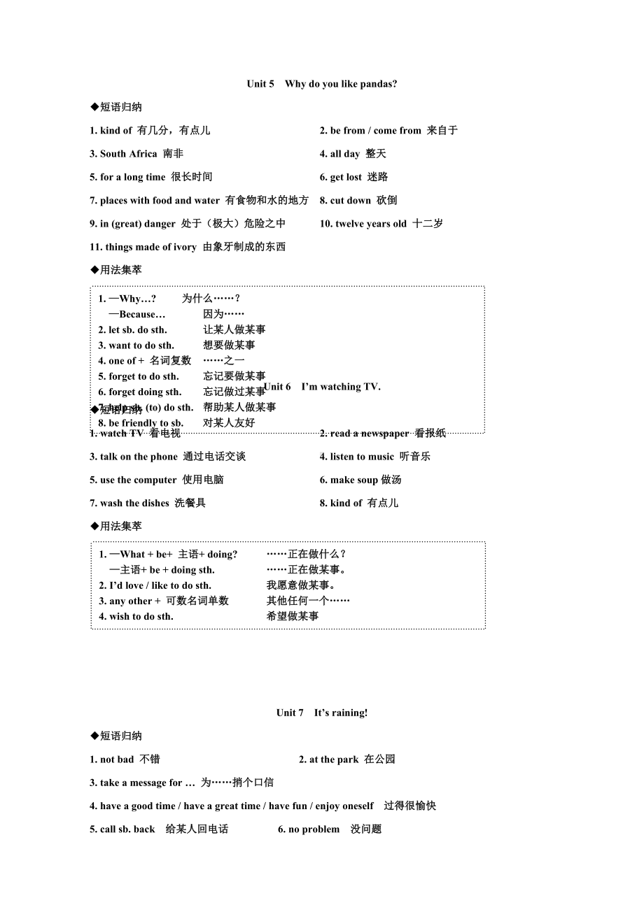 人教版新目标英语七年级下册各单元知识点大归纳.doc_第3页