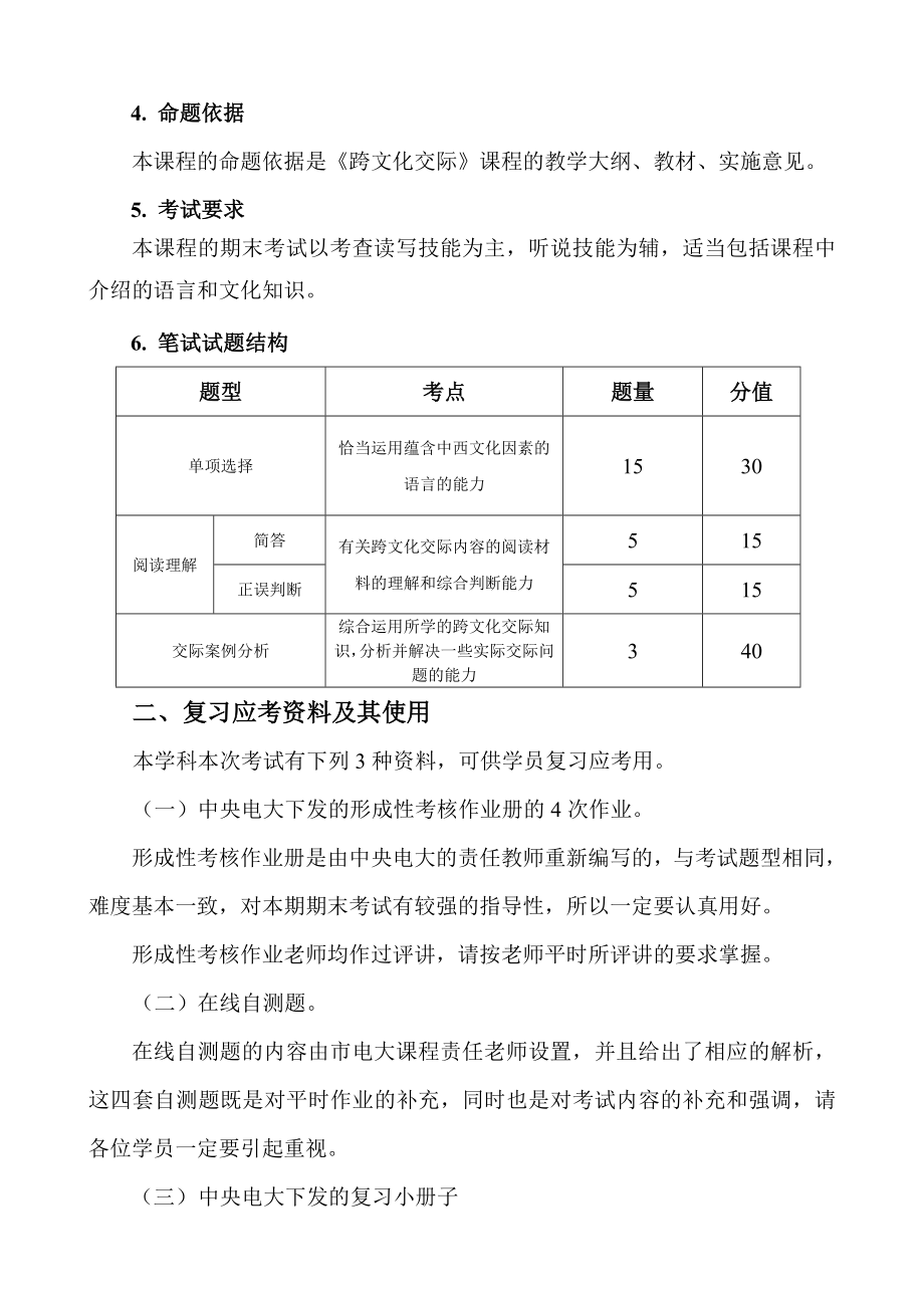 《跨文化交际》期末复习应考指南.doc_第2页