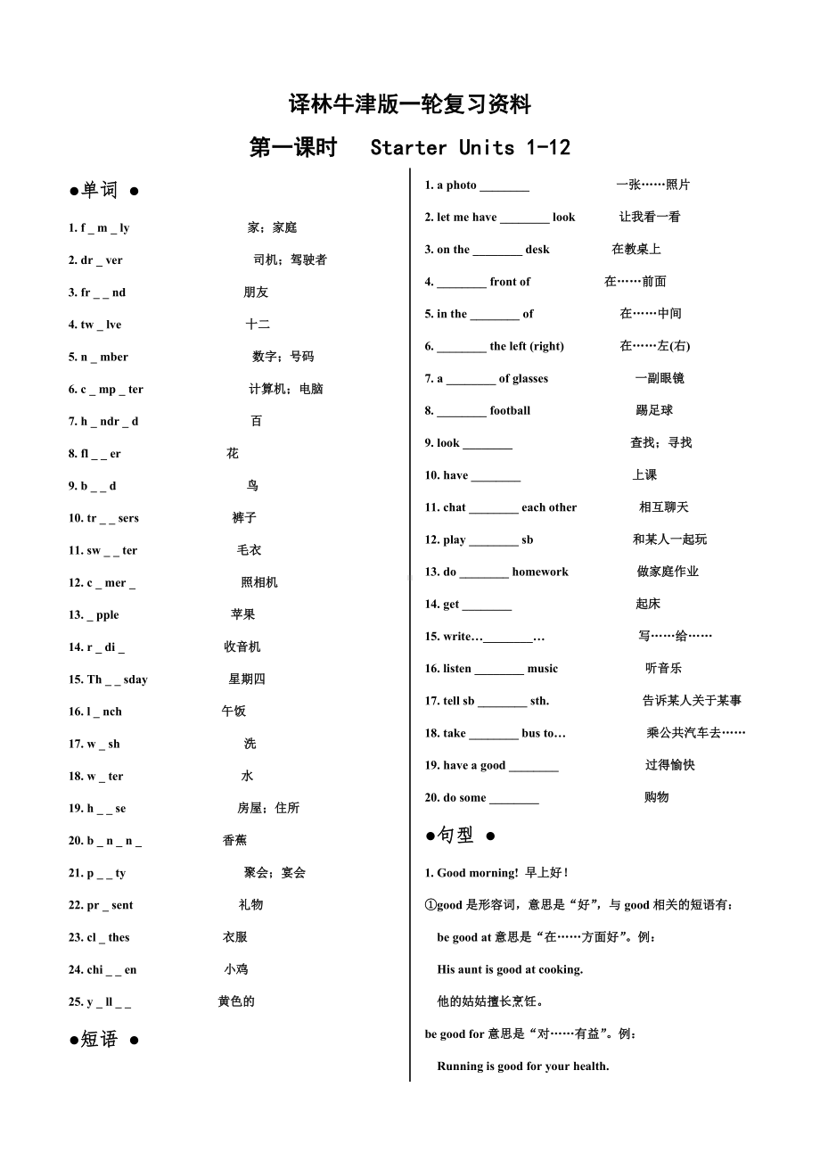 [中考英语]译林牛津版一轮复习资料.doc_第1页