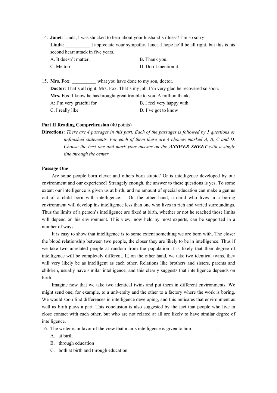 04广东省成人高等教育学士学位英语试卷及答案五汇总.doc_第3页