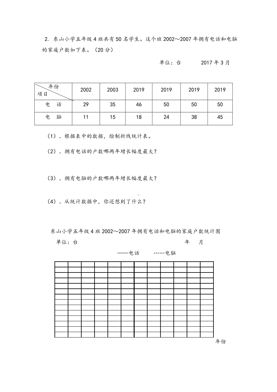 2019年苏教版五年级数学下册第一二单元试卷.doc_第3页