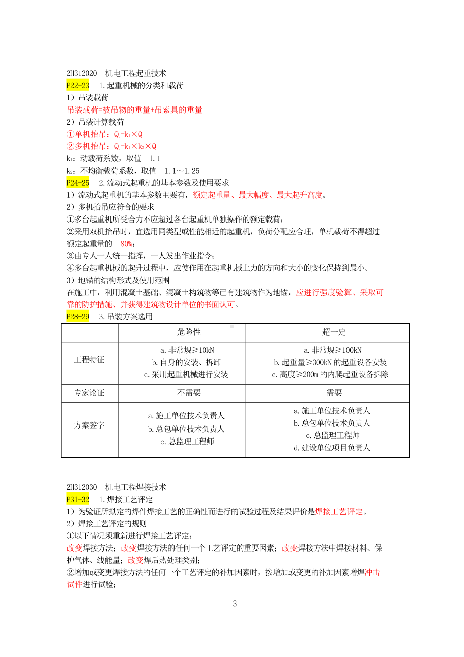 2020年二建《机电》重要考点汇总.doc_第3页