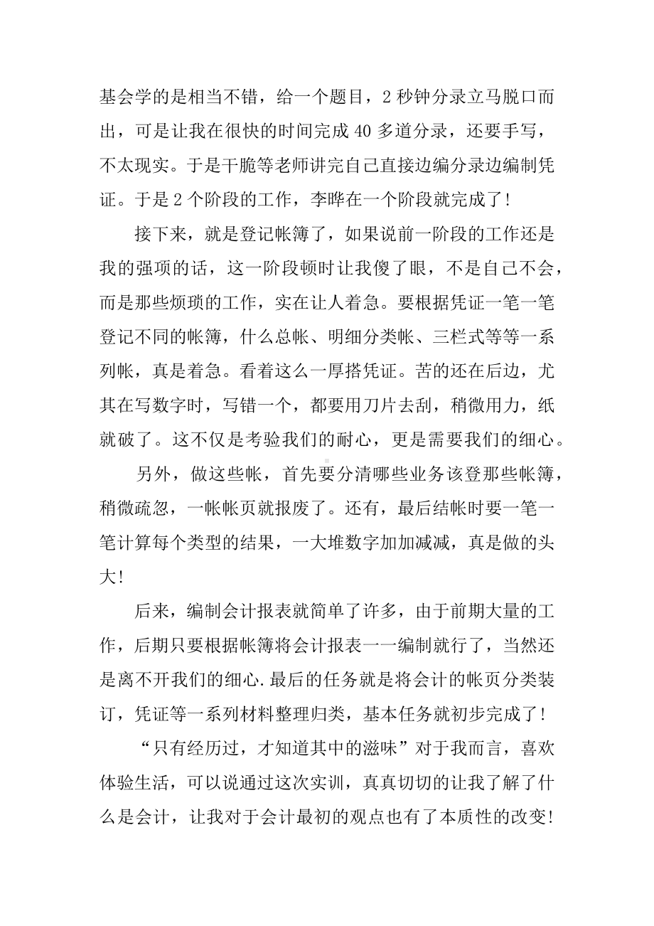 XX年公司会计实习心得体会.docx_第3页