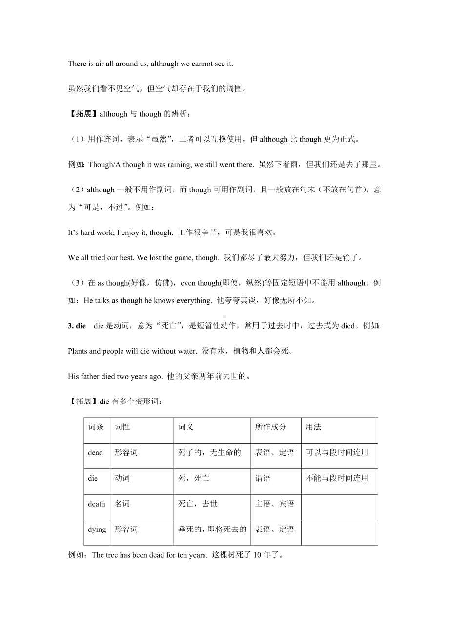 人教版八年级英语上册Unit2知识点精讲.docx_第3页