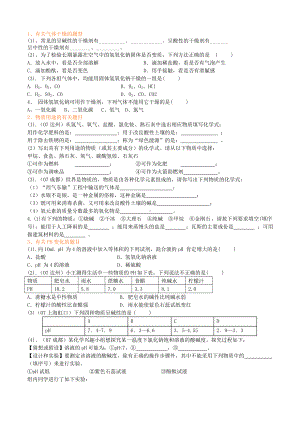 九年级科学第一章酸碱盐各种题型复习题.doc