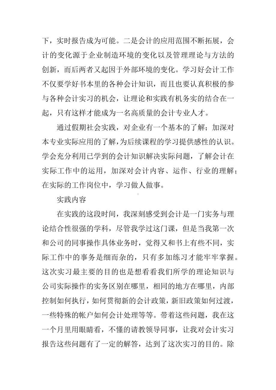 会计类暑期实践报告.docx_第2页